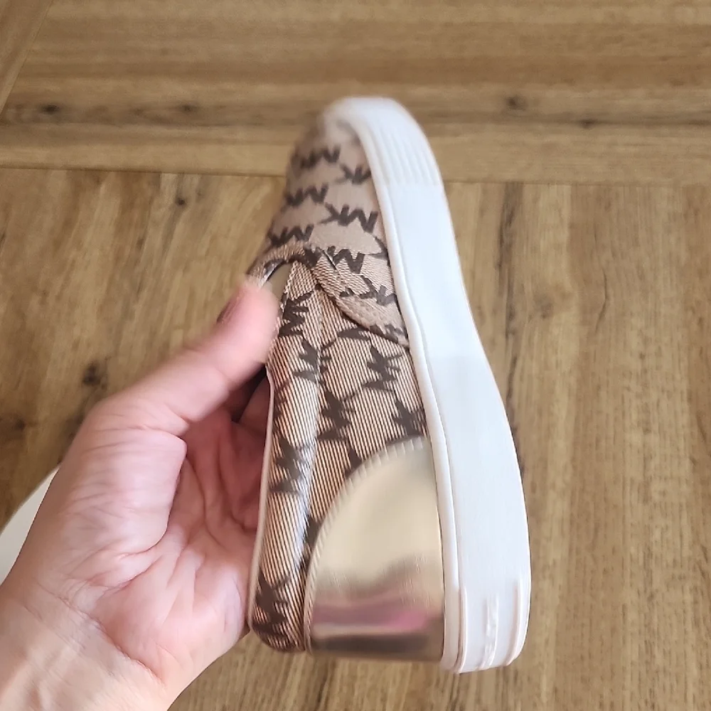 Michael Kors Tan Slip-On Kids Shoes Size 3